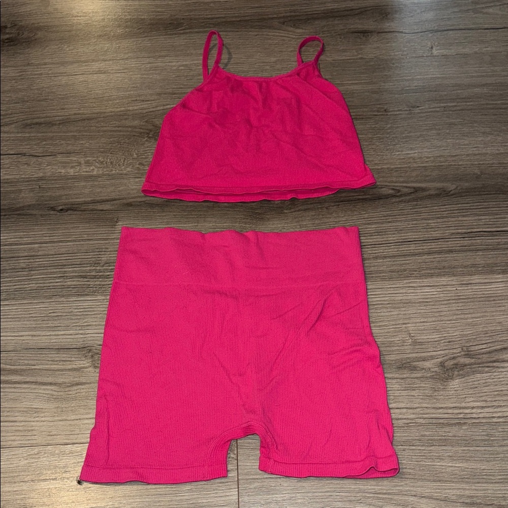 One Step Ahead Pink Two-Piece Set